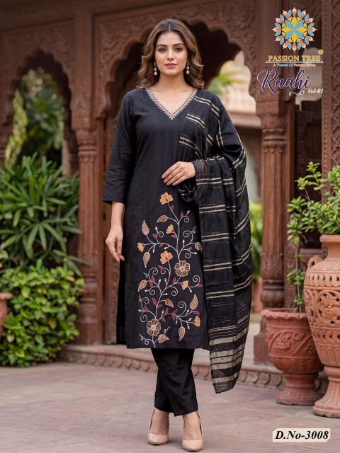 Passion tree raahi vol-3 daily wear silk kurtis wholesale